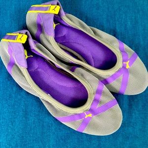 PUMA Woman’s Axel Gray Mesh Sz 8.5 Lifestyle Flats
